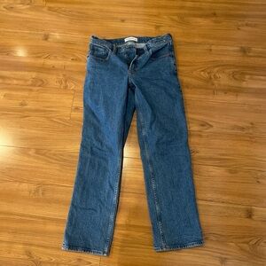 Straight Blue Denim Jeans